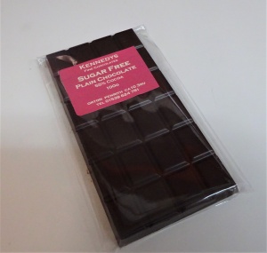 No Added Sugar Plain/Dark Chocolate Bar with Sweetener 100g