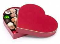 Heart Box (Red) with 36 Assorted Chocolates 520g