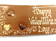 Message Bar (Milk Chocolate) 200g: Happy Valentines Day (Hearts)