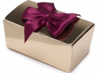 2-CHOC BOX (Gold) With Two Assorted Chocolates