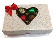 Window Heart Box 12-Choc (170g) Chosen Selection