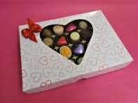 Window Heart Box 24-Choc (340g) Chosen Selection