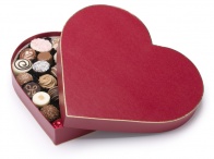 Heart Box (Red) With 36 Chosen Chocolates 520g