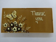 Message Bar (Milk Chocolate) 200g: Thank You (Butterfly)